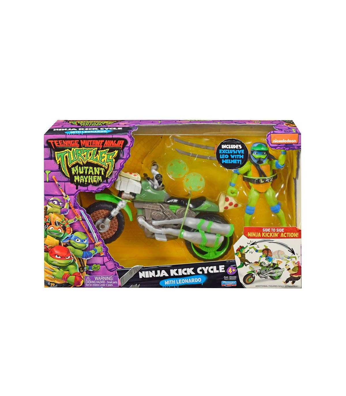 Tortugas Ninja Película | Figura Con Moto Ninja Cycle