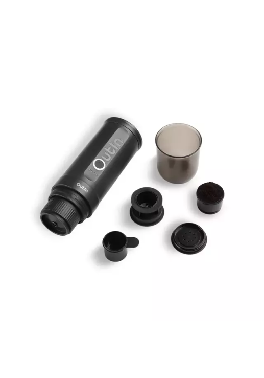 Nano Kit De Viaje | Gris Espacial | Cafetera Portátil + Estuche