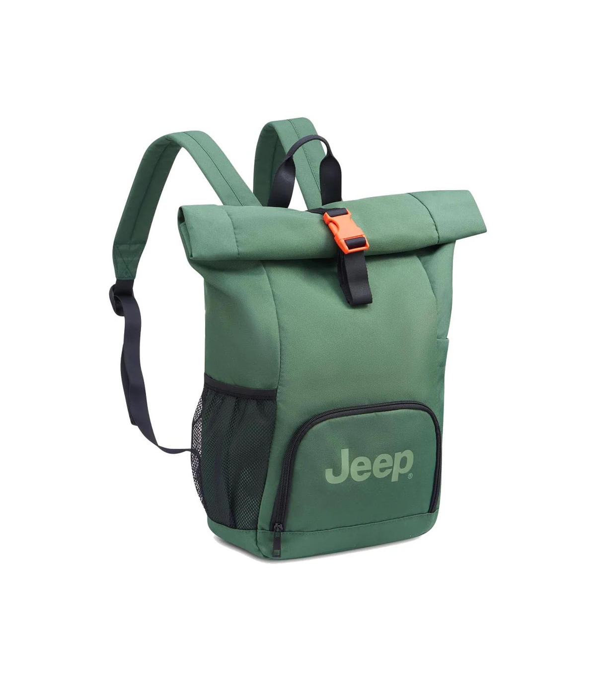 Mochila Portanotebook 14" Rolltop Jeep By Delsey 16d - Verde Oliva