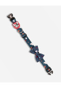 Collar Con Moño Rocky Azul (acero) L