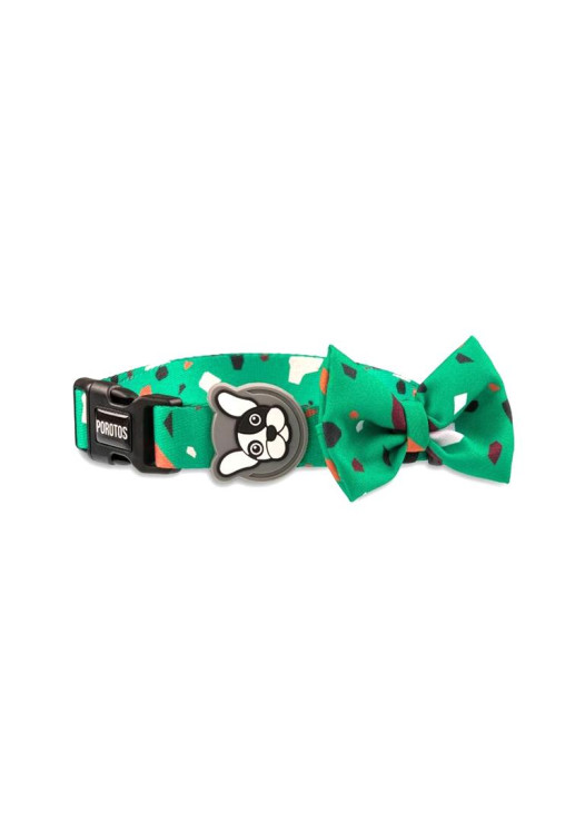 Collar Con Moño Rocky Verde L