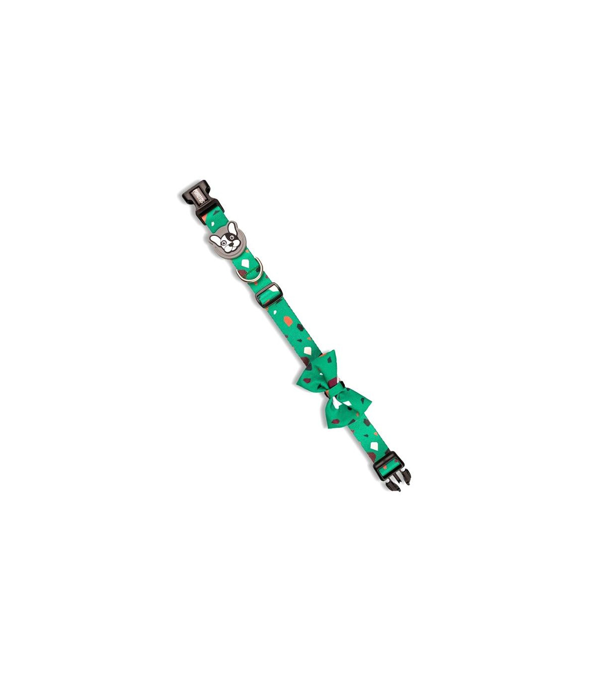 Collar Con Moño Rocky Verde L