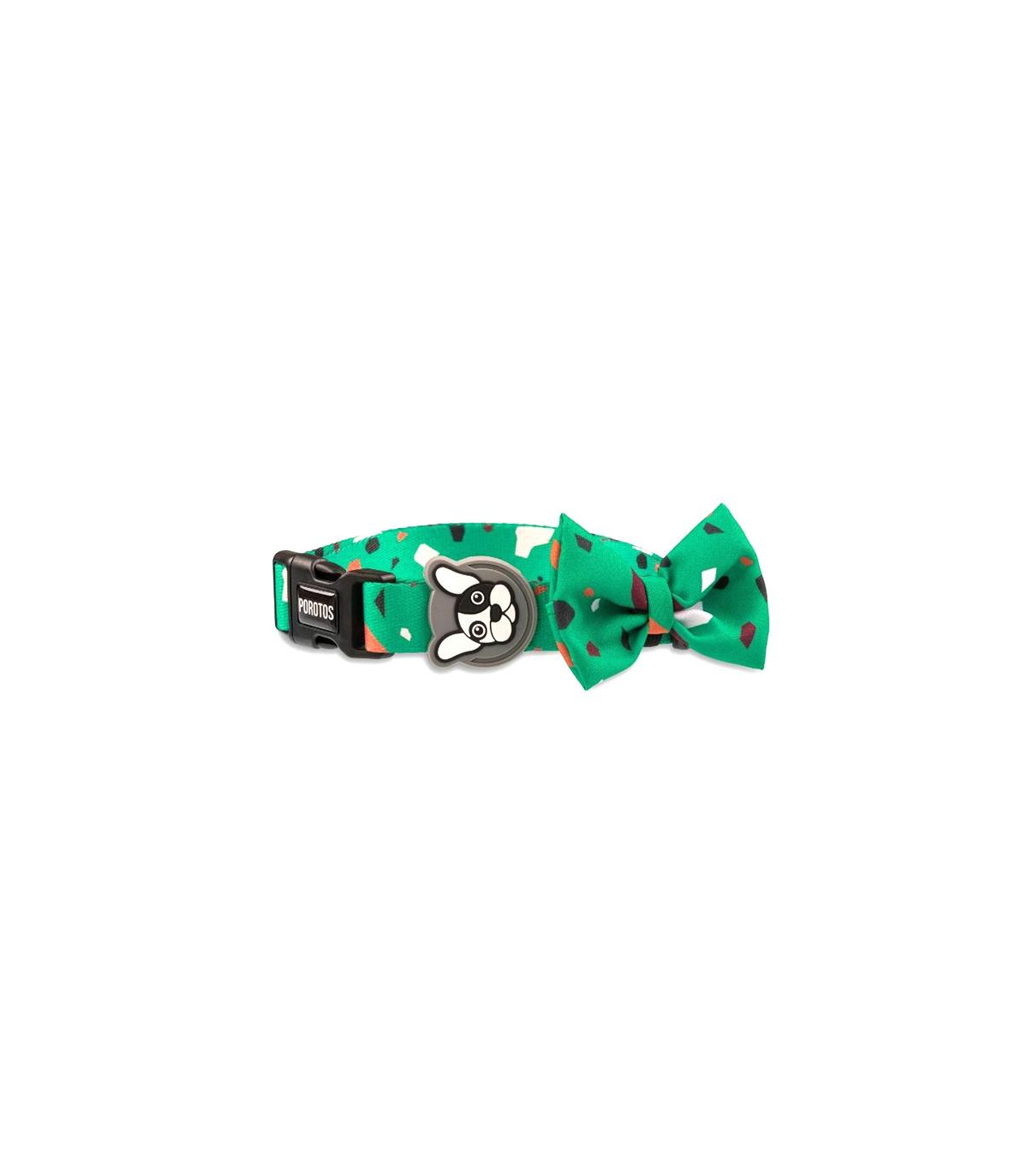 Collar Con Moño Rocky Verde M