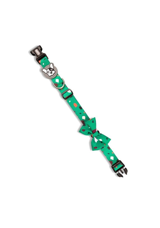Collar Con Moño Rocky Verde S