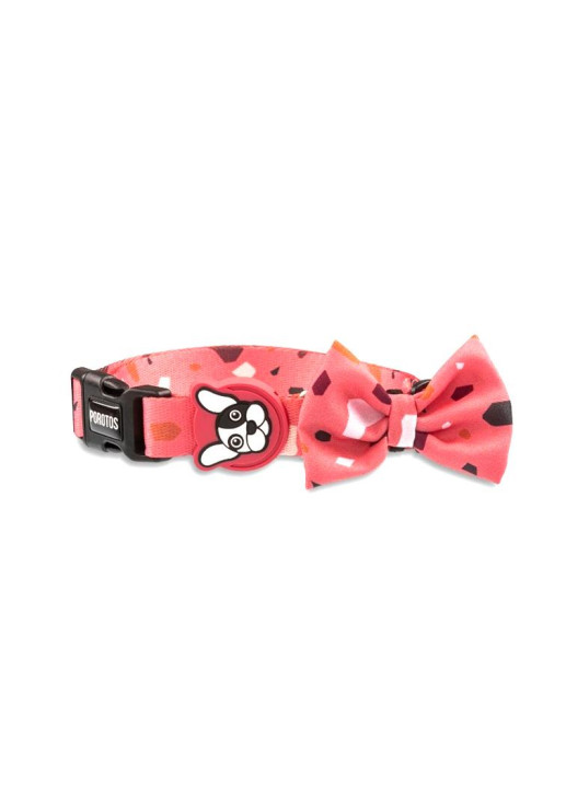 Collar Con Moño Rocky Rosa M