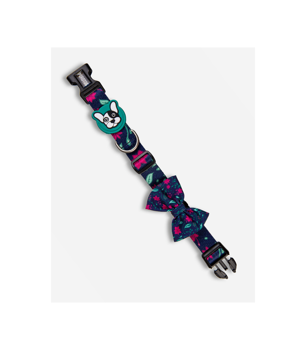 Collar Con Moño Floral L