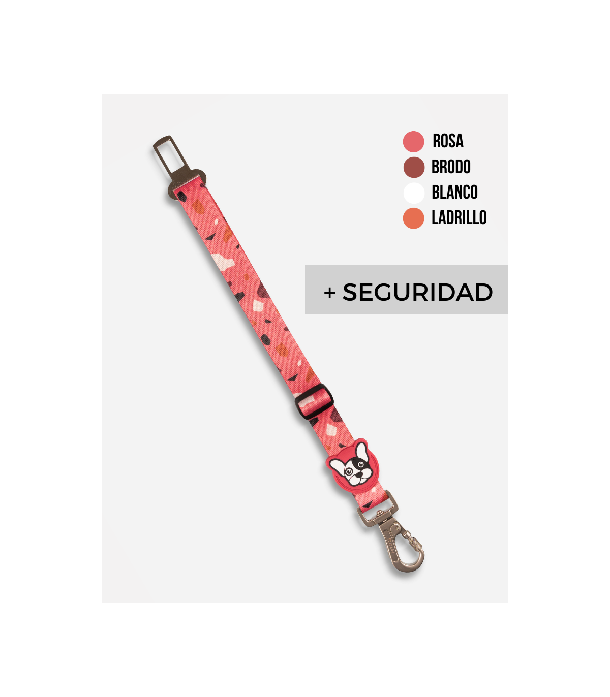 Cinturón De Seguridad Rocky Rosa L