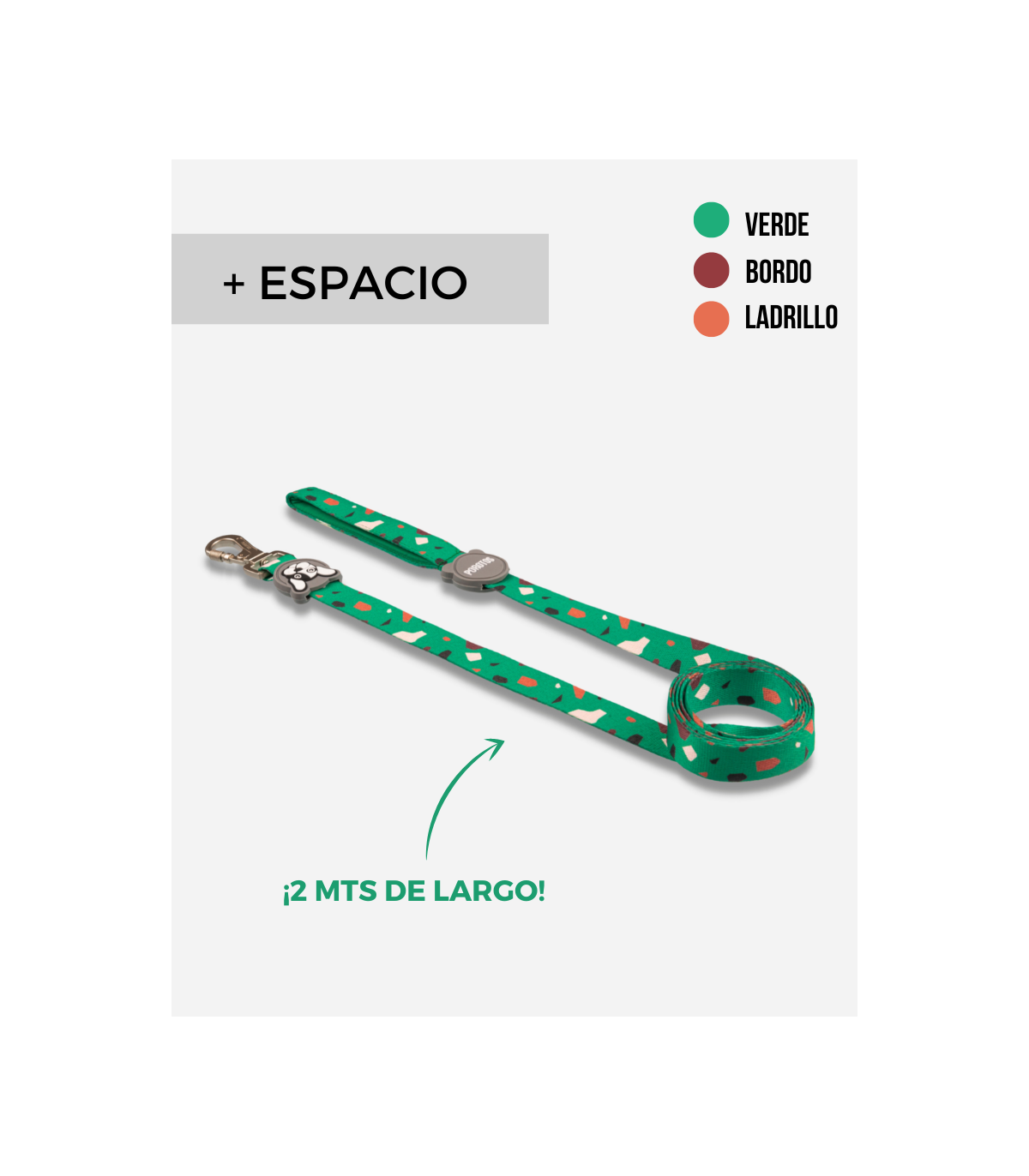 Correa Estándar Rocky Verde* 2 Mts L
