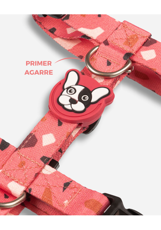 Pretal Doble Agarre Rocky Rosa L