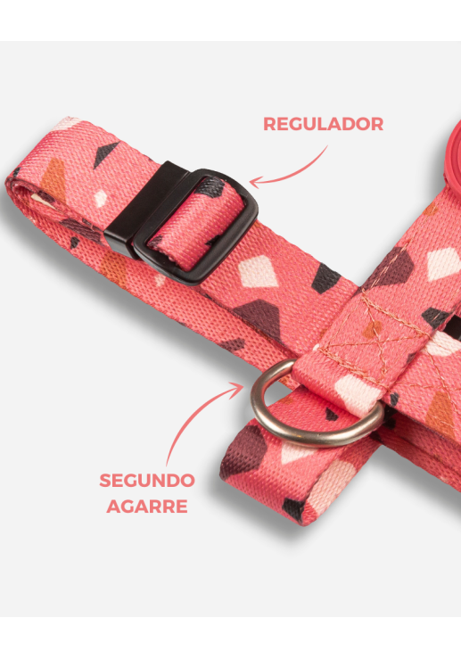 Pretal Doble Agarre Rocky Rosa L