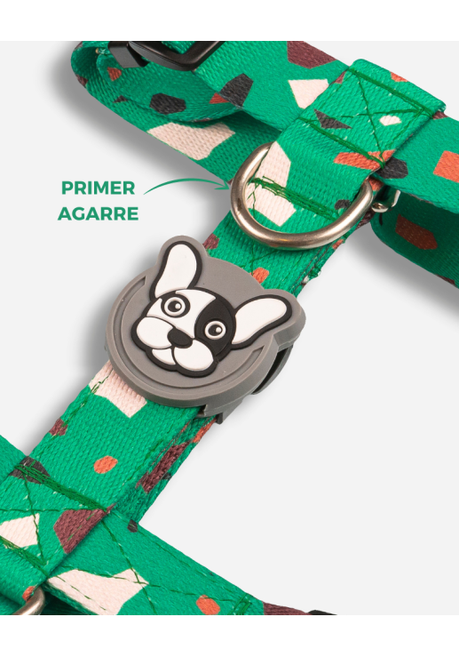 Pretal Doble Agarre Rocky Verde S