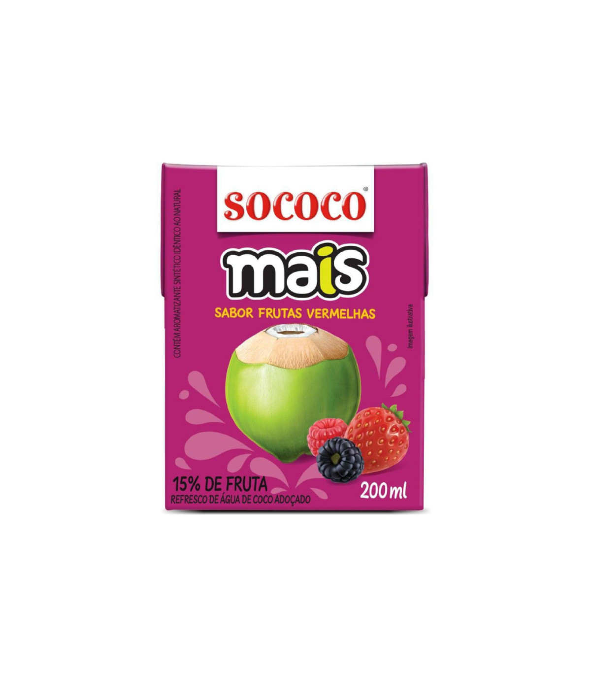 Agua De Coco Frutos Rojos - 200 Ml