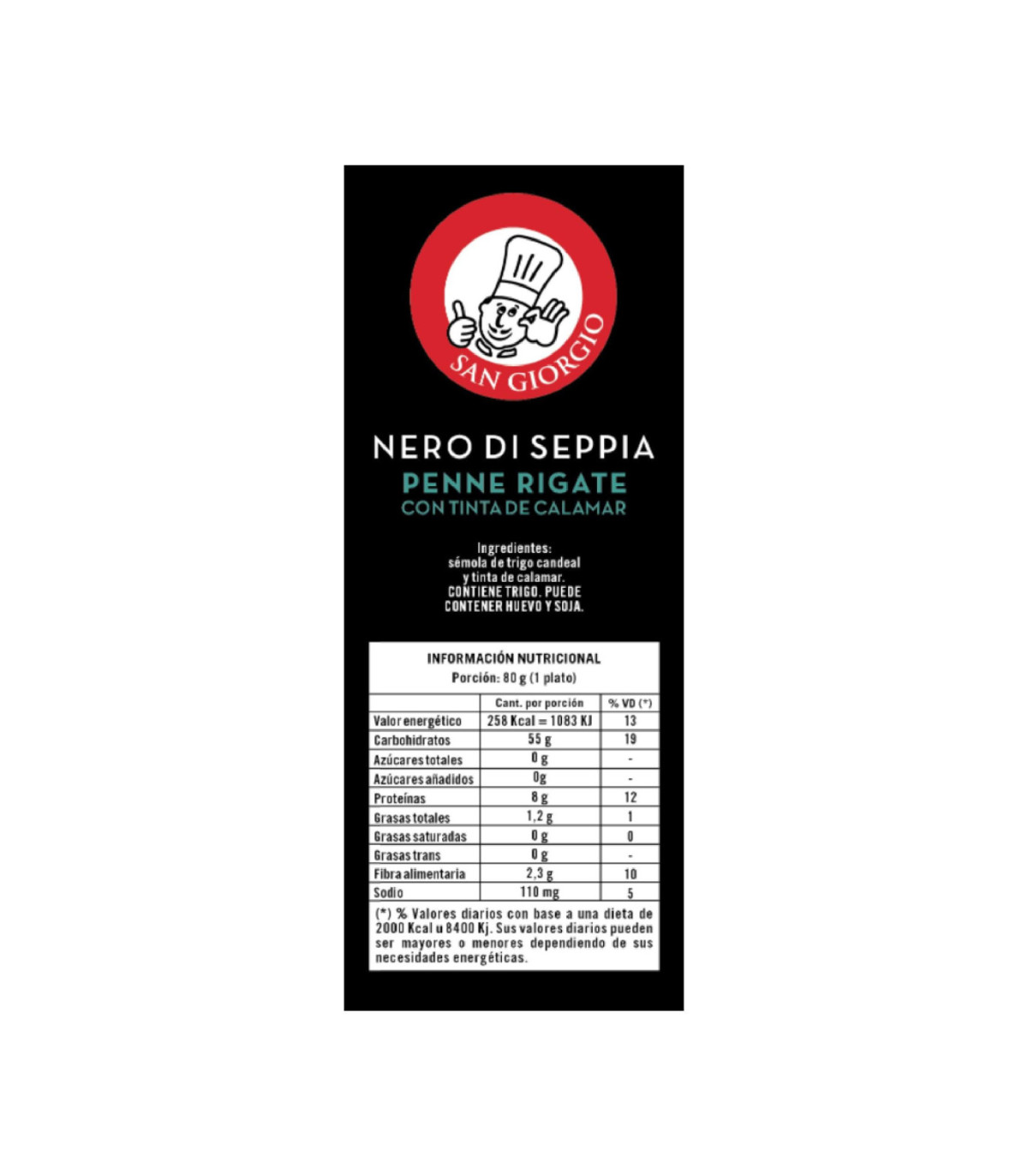 Penne Negro Di Sepia