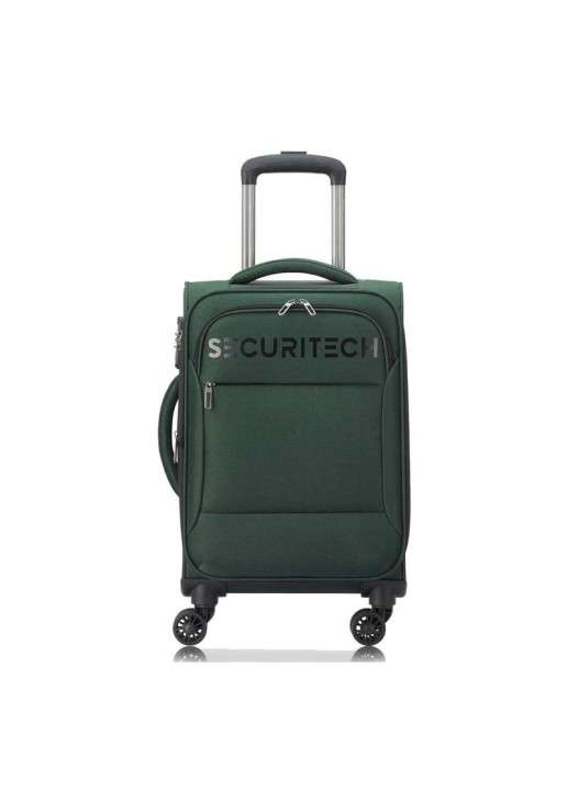 Valija De Cabina Expandible 55 Cm. Securitech Vanguard By Delsey - Verde