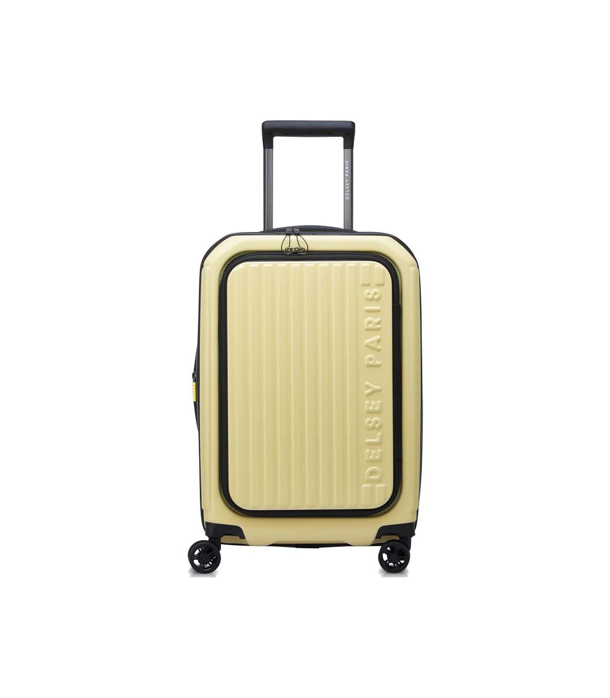 Valija De Cabina Rígida Con Tapa Frontal 55 Cm. Securitime - Amarillo