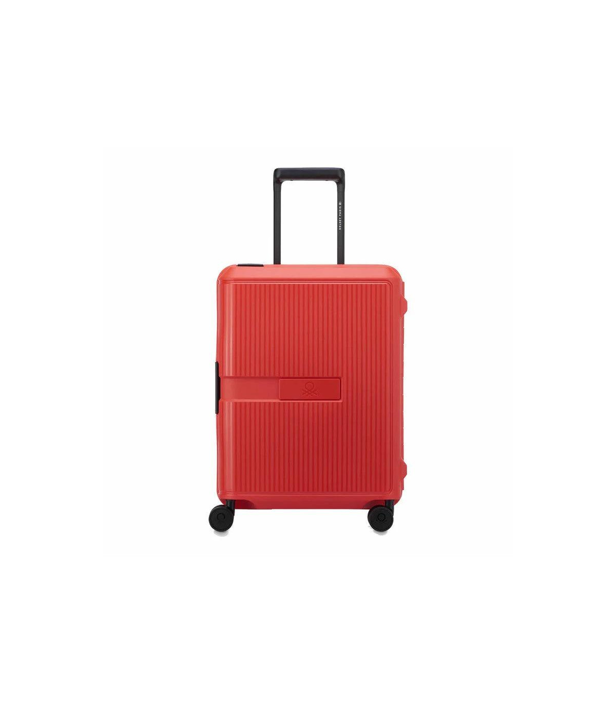 Valija De Cabina Slim Expandible 55cm. Benetton Color Block By Delsey - Rojo
