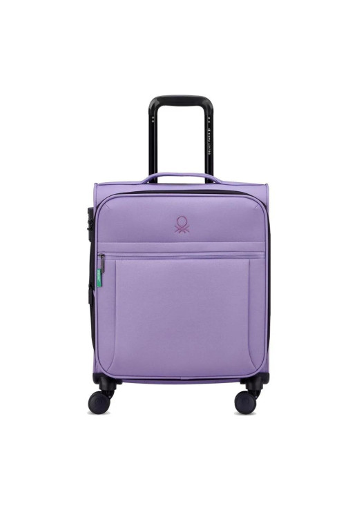 Valija De Cabina Slim Expandible 55 Cm. Benetton Be By Delsey - Lavanda