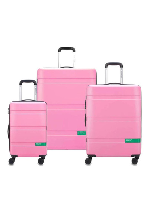 Set De 3 Valijas Now Hardside By Benetton - Rosa