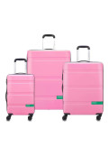 Set De 3 Valijas Now Hardside By Benetton - Rosa