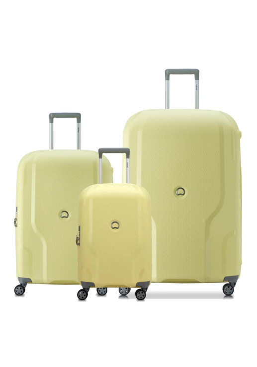 Set De 3 Valijas Expandibles Clavel - Amarillo Pálido