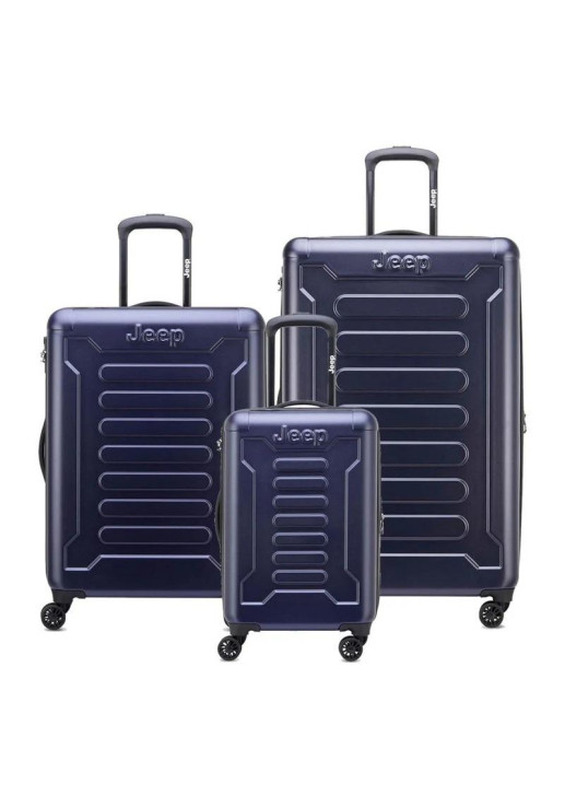 Set De 3 Valijas Expandibles Jeep By Delsey 4c - Azul