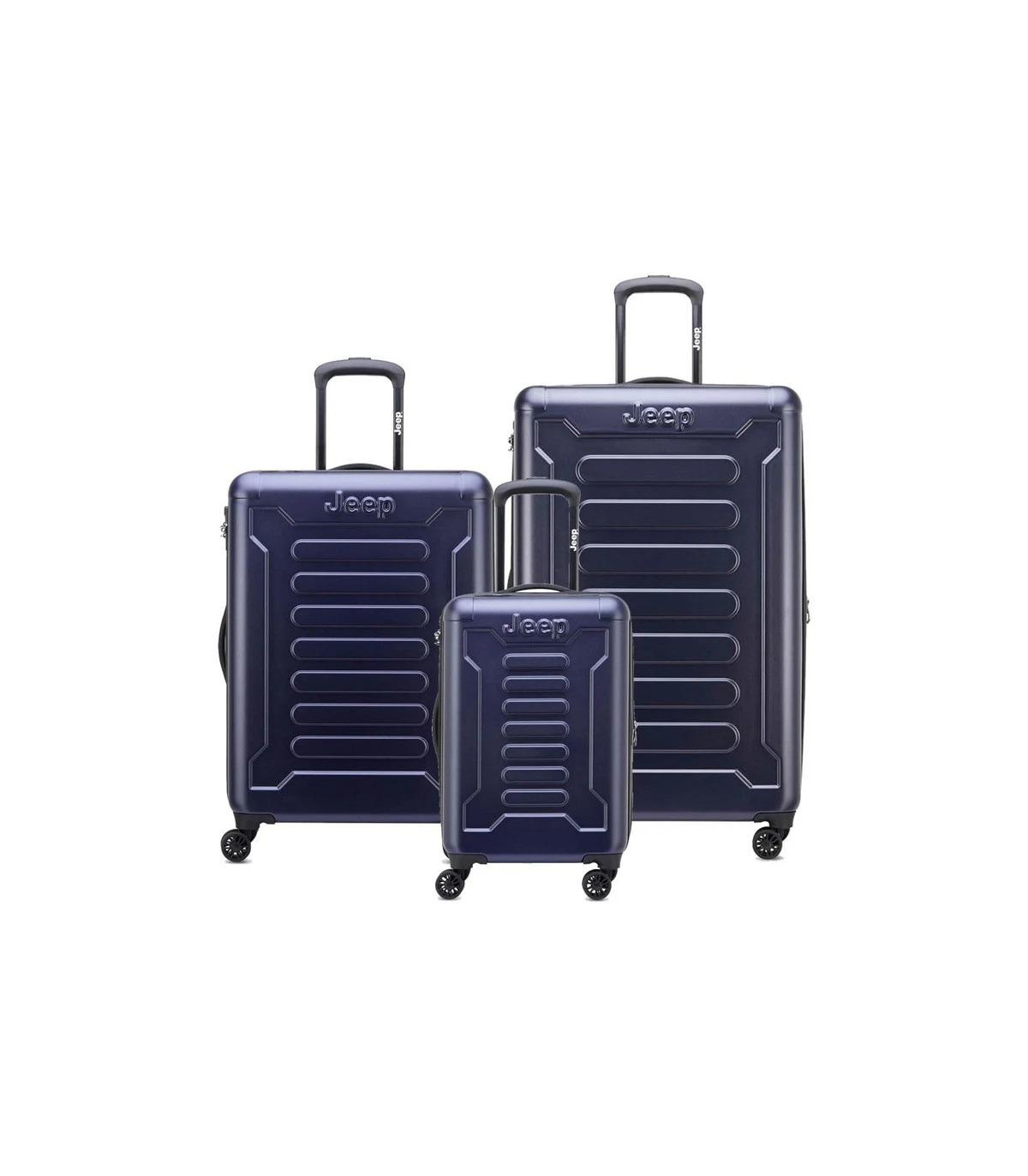 Set De 3 Valijas Expandibles Jeep By Delsey 4c - Azul