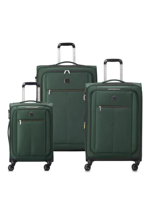 Set De 3 Valijas Expandibles Pin Up - Verde