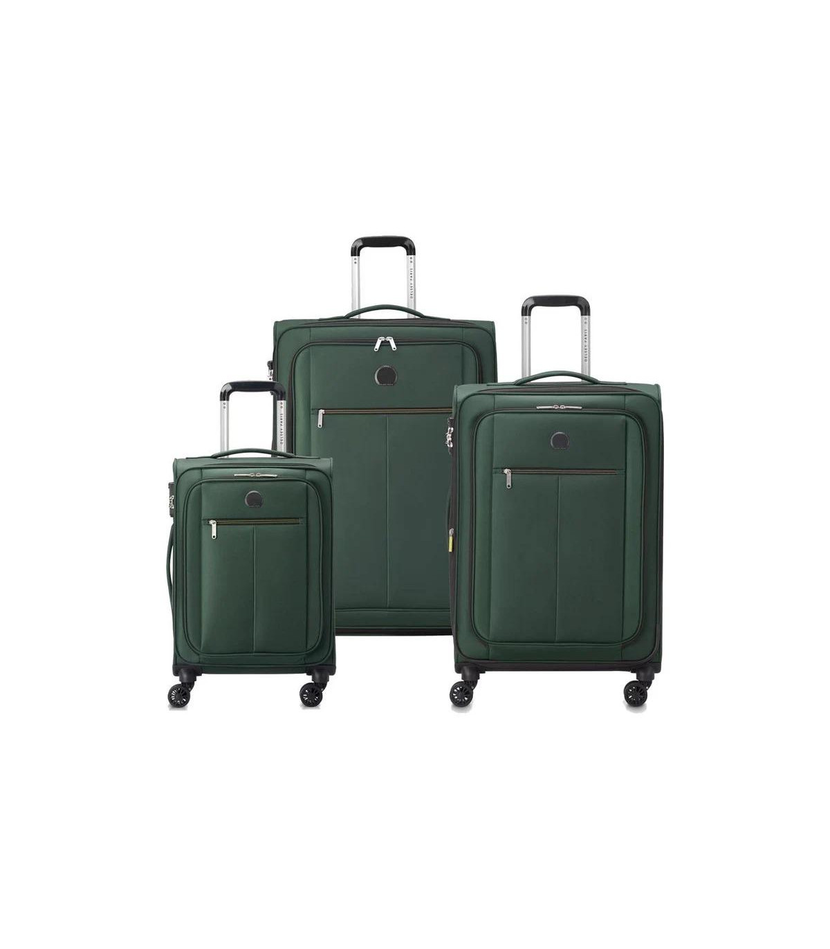 Set De 3 Valijas Expandibles Pin Up - Verde