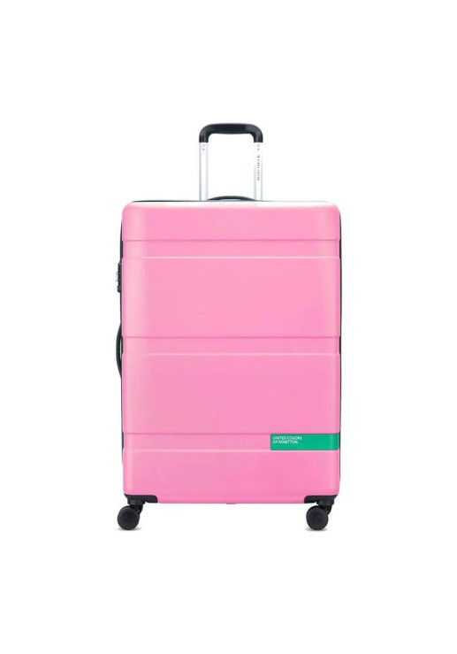Valija Grande 76 Cm. Now Hardside By Benetton - Rosa