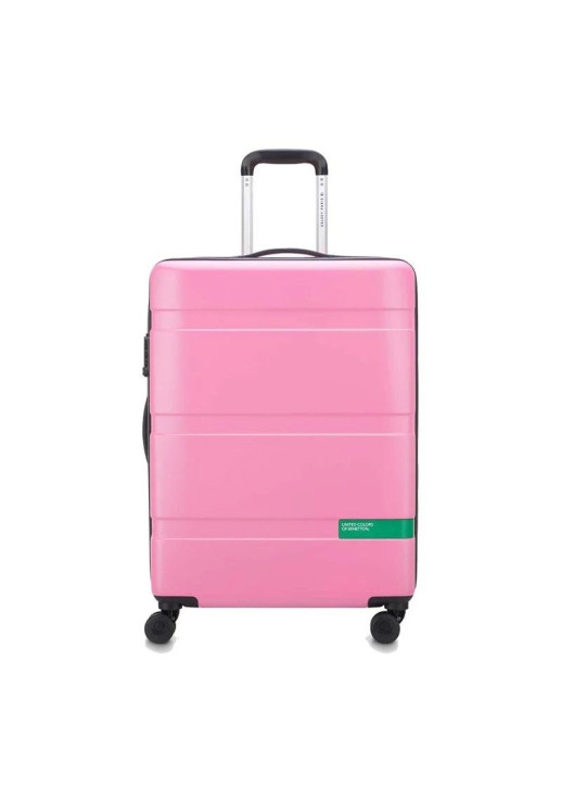 Valija Mediana 66 Cm. Now Hardside By Benetton - Rosa