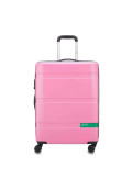Valija Mediana 66 Cm. Now Hardside By Benetton - Rosa