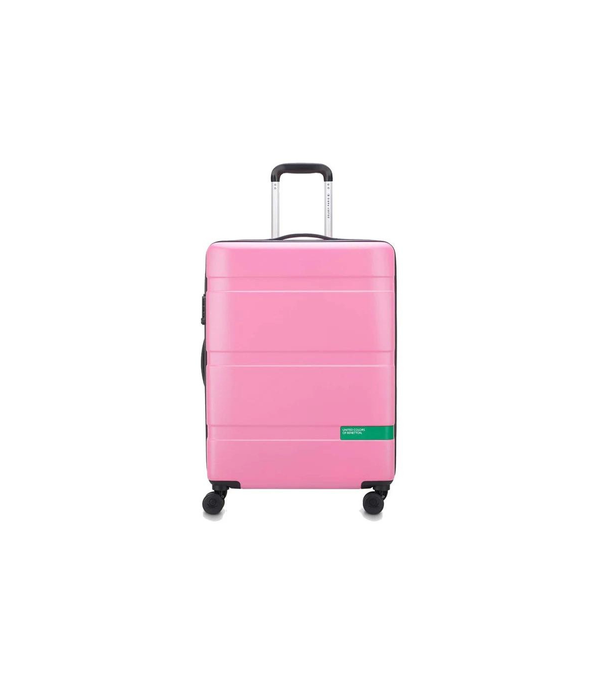 Valija Mediana 66 Cm. Now Hardside By Benetton - Rosa