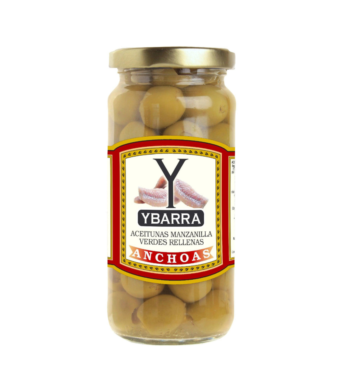 Aceitunas Rellenas - Con Anchoas - 142 Gr