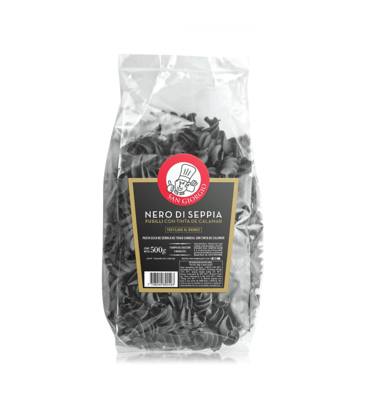 Fusilli Negro Di Sepia - 500 gr