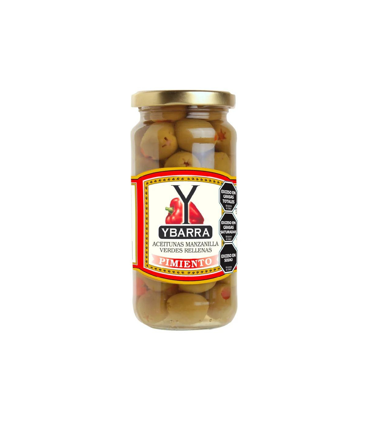 Aceitunas Rellenas - Con Pimientos - 142 Gr