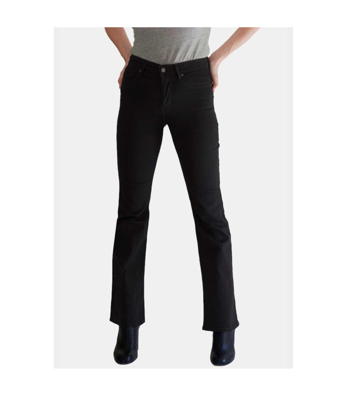 Hi Rise Bootcut Negro - 24