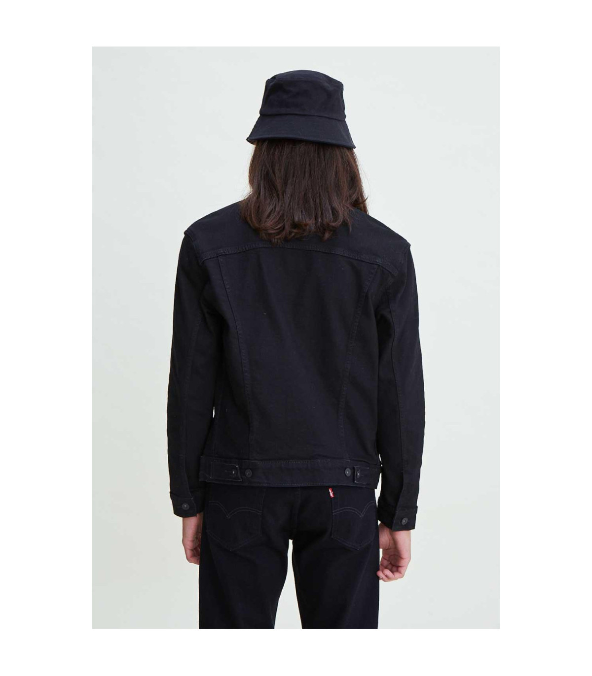 The Trucker Jacket Black - Small