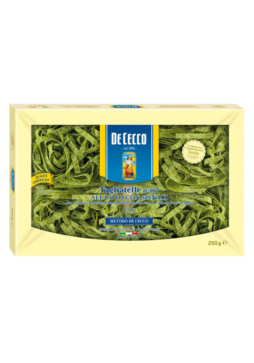 Tagliatelle Matasse Con Espinaca Al Huevo De Cecco 250 Gr.