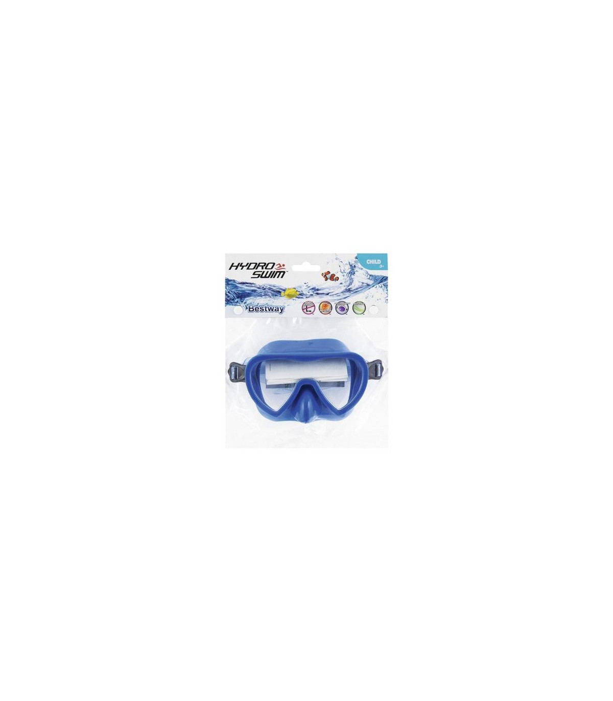 Máscara De Buceo Cristal Policarbonato Protección Uv