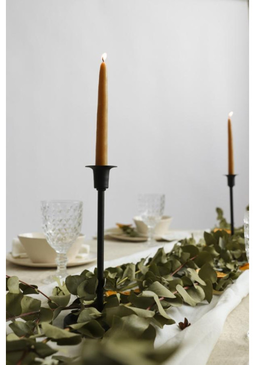Candelabro Petunia Negro Decorativo