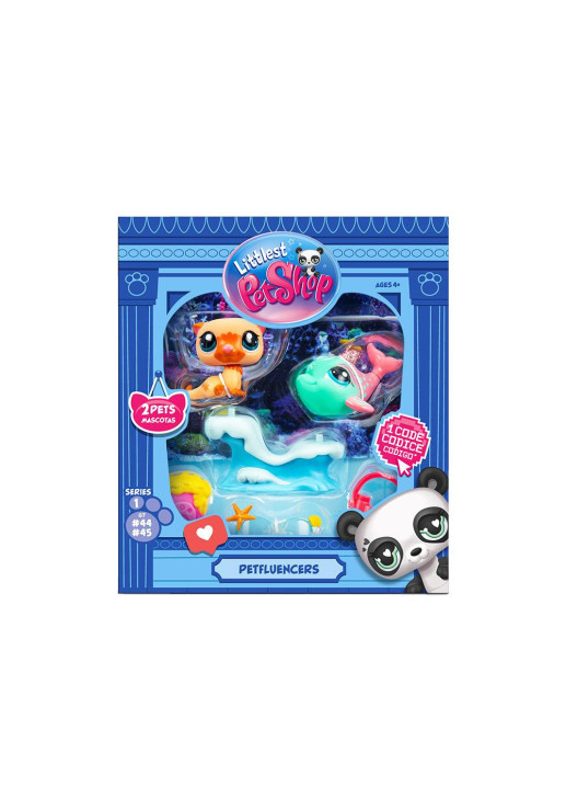 Littlest Pet Shop Caja X 2 Con Accesorios - Set En El Mar