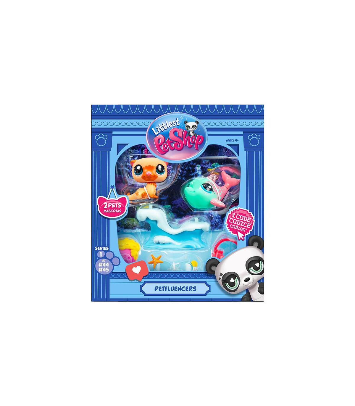 Littlest Pet Shop Caja X 2 Con Accesorios - Set En El Mar