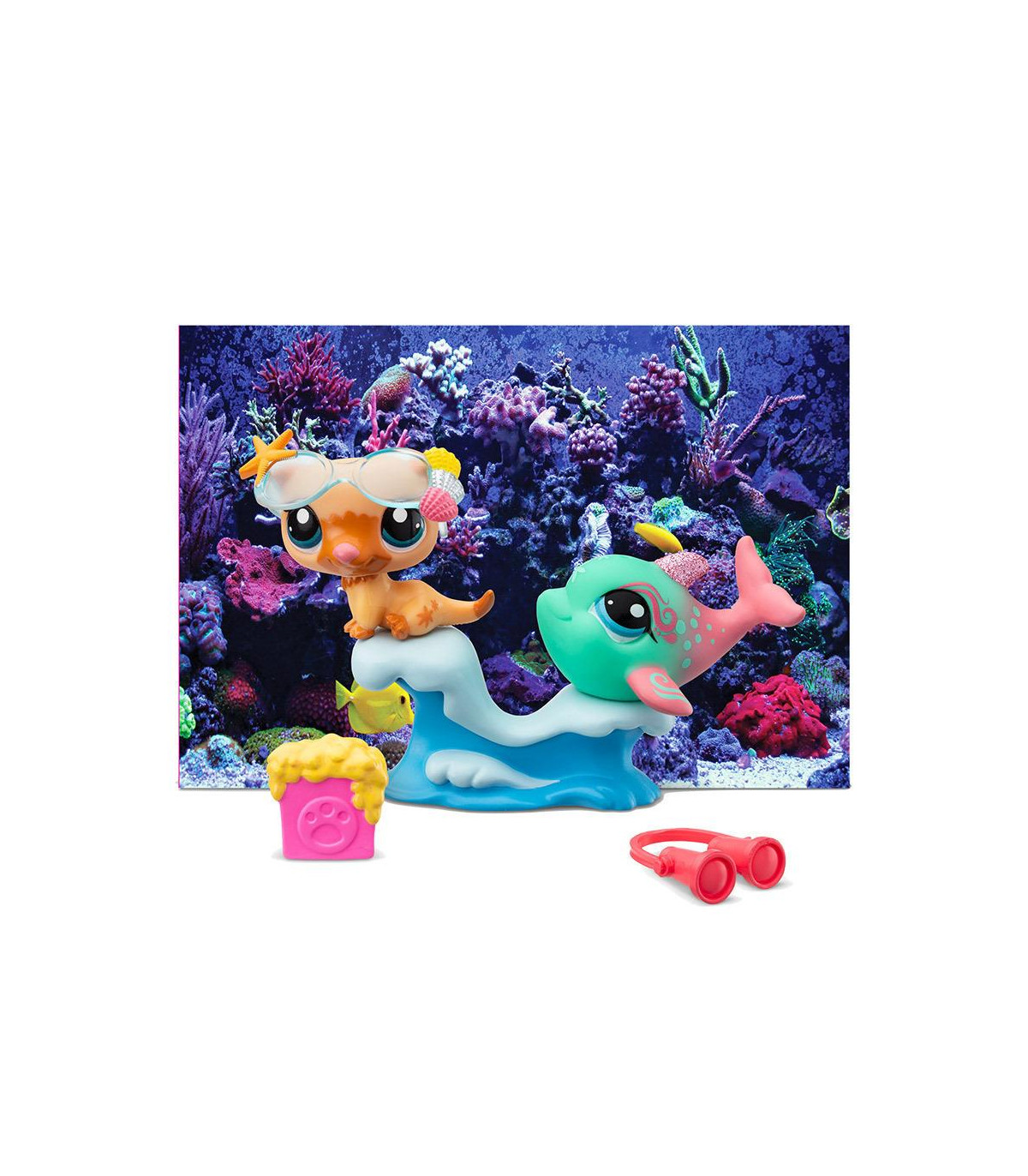 Littlest Pet Shop Caja X 2 Con Accesorios - Set En El Mar