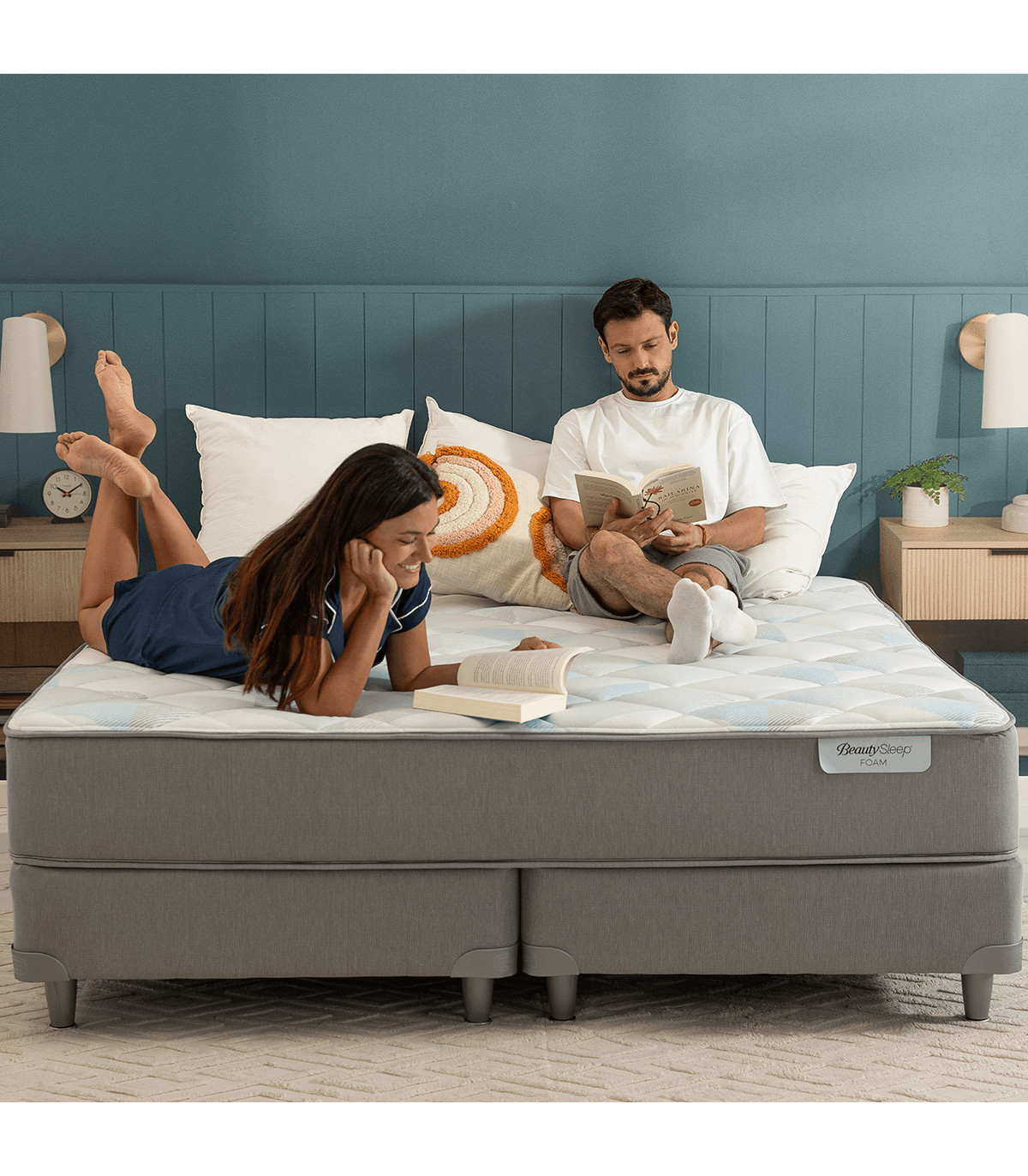 Colchón Y Sommier Simmons Beautysleep Foam King Size 200x200
