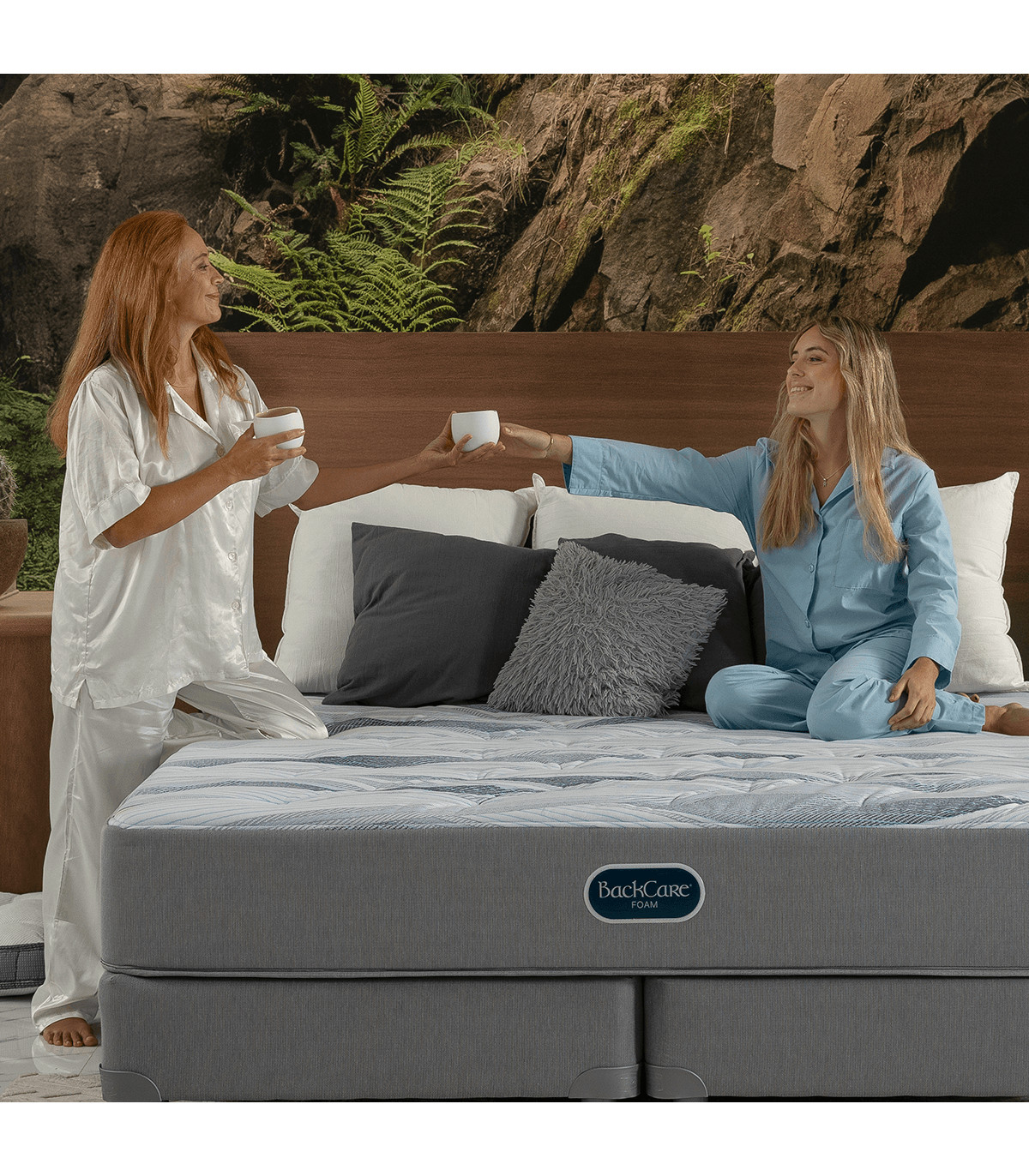 Colchón Y Sommier Simmons Backcare Foam Queen Size 190x160