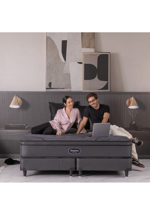 Colchón Y Sommier Simmons Beautyrest Platinum Queen Size 190x160