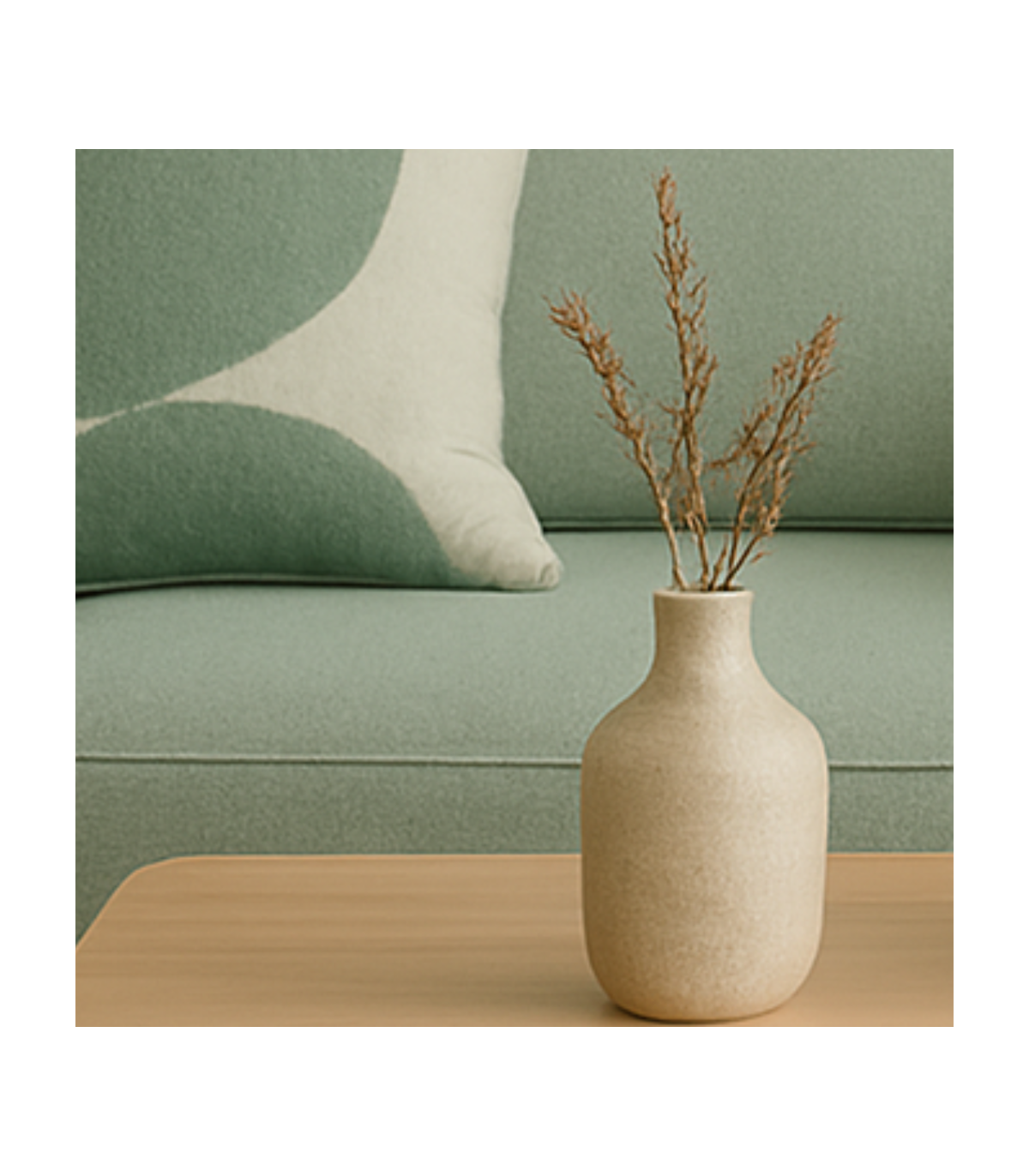 Eucalypto Beige Decorativo 53 Cm