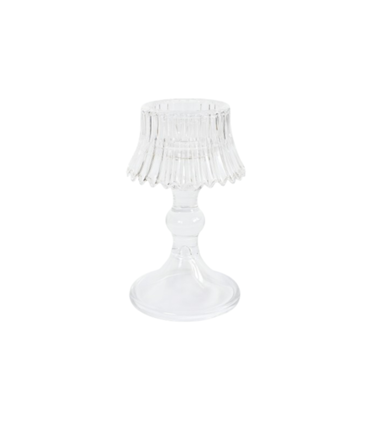 Candelabro French De Vidrio Estilo Francés