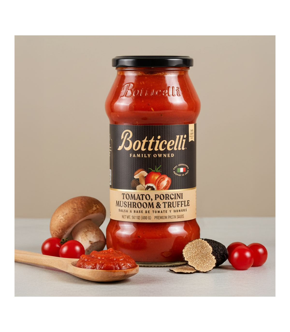Salsa De Tomate Hongos Y Trufa - 400 Gr