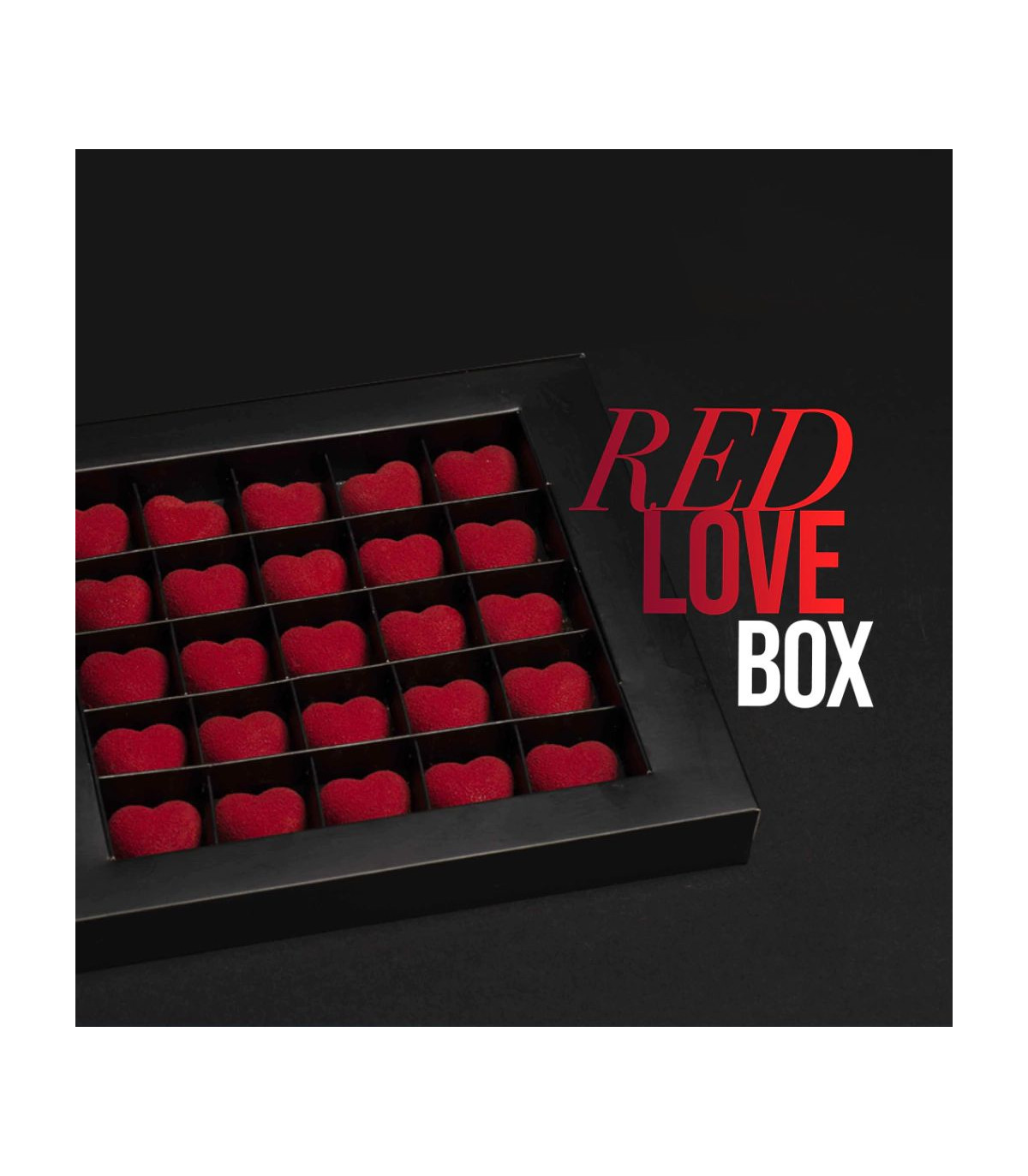 Red Love Box - Bombones De Chocolate Belga